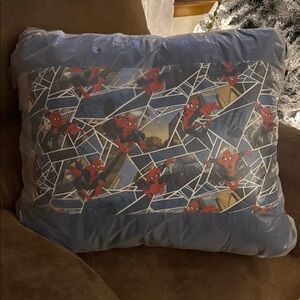 Marvel Spider-Man Blue Holiday Pillow